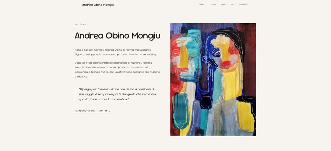 Andrea Obino Mongiu - Pittore